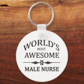 Porte-clés L'infirmière masculine la plus géniale du monde (Recto)