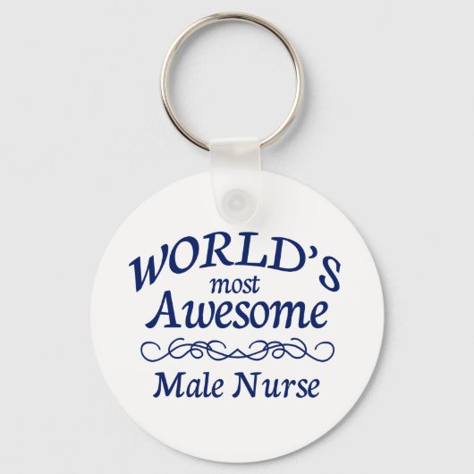 Porte-clés L'infirmière masculine la plus géniale du monde (Recto)