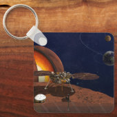 Porte-clés L'interprétation de l'artiste de la Lander de visi (Recto)