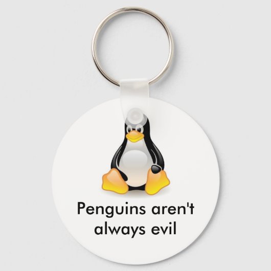 Porte-clés linux-pingouin-tux (Recto)