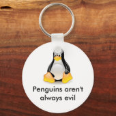 Porte-clés linux-pingouin-tux (Recto)