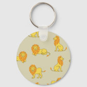 Porte-clés Lion à main : motif vintage. (Verso)