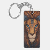 Porte-clés Lion Astrologique Personnalisé (Devant gauche)