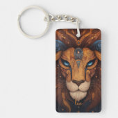 Porte-clés Lion Astrologique Personnalisé (Devant)
