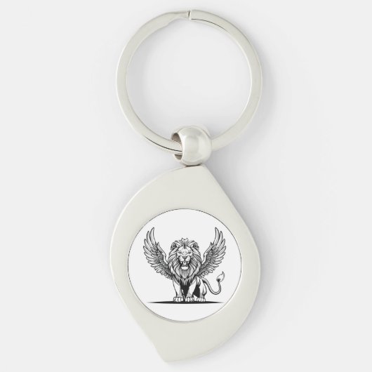 Porte-clés Lion avec ailes (Devant)
