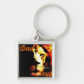 Porte-clés Lion big cat conception originale de la faune (Devant)