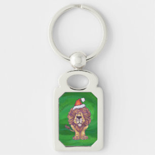 Porte-clés Lion Christmas on Green