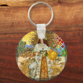 Porte-clés Lion classique femme surréaliste Imprimer (Recto)