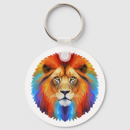 Porte-clés Lion coloré (Recto)