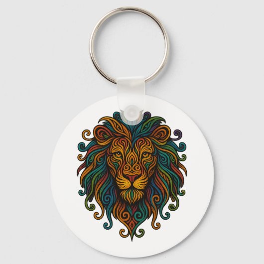 Porte-clés Lion Coloré (Recto)