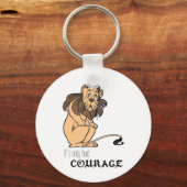 Porte-clés Lion Cowardly : "Si Je N'Avais Que Courage" (Recto)