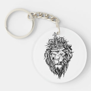 Porte-clés Lion dans la couronne