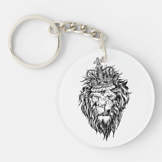 Porte-clés Lion dans la couronne (Devant)