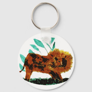 Porte-clés Lion d'art de Big Cat Wildlife