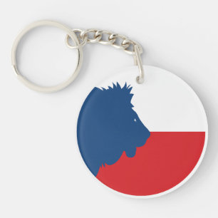 Porte-clés Lion de Tchéquie Drapeau de l'animal national tchè