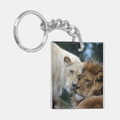 Porte-clés Lion et lionne (Devant gauche)