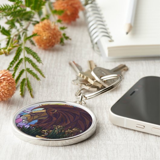 Porte-clés Lion et petits (Côté)