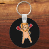 Porte-clés Lion fait la boxe (Recto)