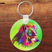 Porte-clés Lion Head Prismatic Pop Art Design-62502 (Verso)