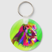 Porte-clés Lion Head Prismatic Pop Art Design-62502 (Verso)
