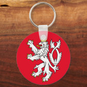 Porte-clés Lion héraldique bohème (Recto)