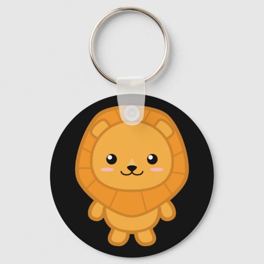 Porte-clés Lion Kawaii (Recto)