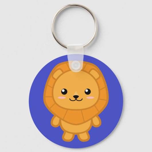 Porte-clés Lion Kawaii (Recto)