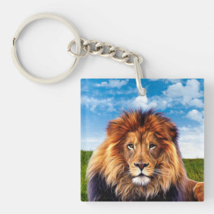 Porte-clés Lion le roi de la forêt