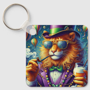 Porte-clés Lion/Louisiana Mardi Gras