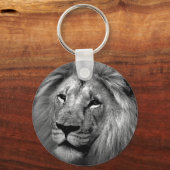 Porte-clés Lion noir et blanc (Recto)