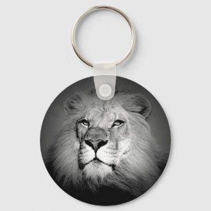 Porte-clés Lion noir et blanc