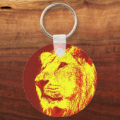 Porte-clés Lion Pop Art (Recto)