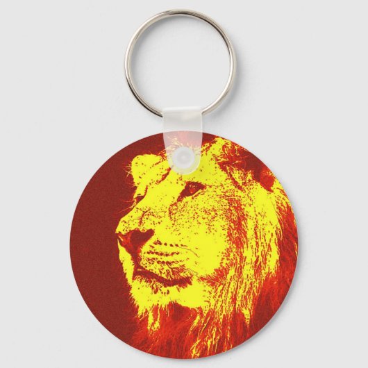Porte-clés Lion Pop Art (Recto)