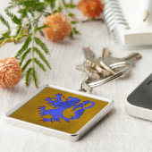 Porte-clés Lion Rampant Azure (Côté)