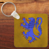 Porte-clés Lion Rampant Azure (Recto)