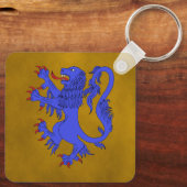 Porte-clés Lion Rampant Azure (Verso)
