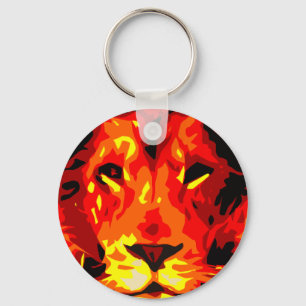 Porte-clés Lion rouge fierce