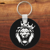 Porte-clés Lion rugissant avec couronne (Recto)