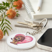 Porte-clés Lion Saint Valentin (Devant Droit)