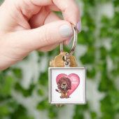 Porte-clés Lion Saint Valentin (main)