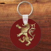 Porte-clés Lion très cool de style d'armoiries pour le don (Recto)