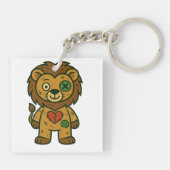 Porte-clés Lion vaudou - Roi des pointes (Dos)