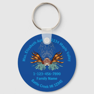 Porte-clés Lionfish Cartoon Loon Family Home Adresse :