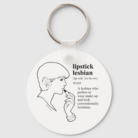 PORTE-CLÉS LIPSTICK LESBIAN (Recto)