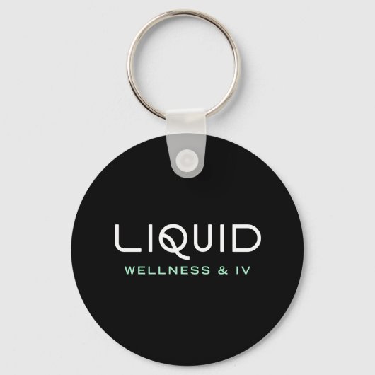 Porte-clés Liquid Wellness & IV - Black Keychain (Recto)