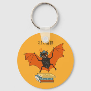 Porte-clés Lire Chauve-Souris   Bibliothécaire fantaisiste av
