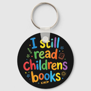 Porte-clés Lire des livres pour enfants bibliothécaire drôle