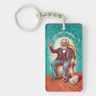 Porte-clés lire Karl Marx Saint Fun Design