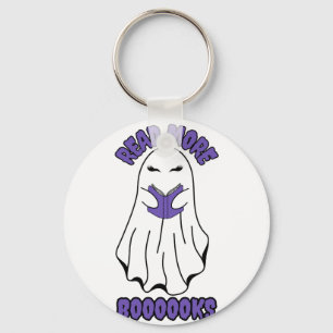Porte-clés Lire plus Livres Halloween Ghost Purple