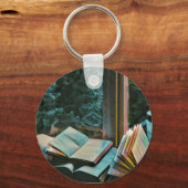 Porte-clés Lire un cadeau d'illustration (Recto)